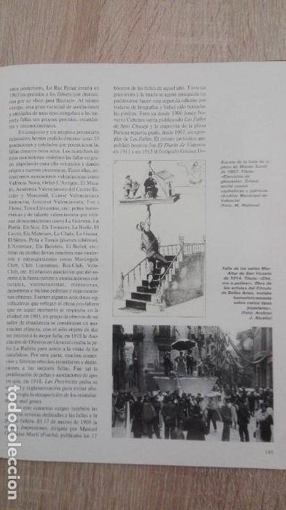 Libros de segunda mano: HISTORIA DE LAS FALLAS-LEVANTE EMV-1&ordf; EDICI&Oacute;N-A&Ntilde;O 1990. - Foto 6