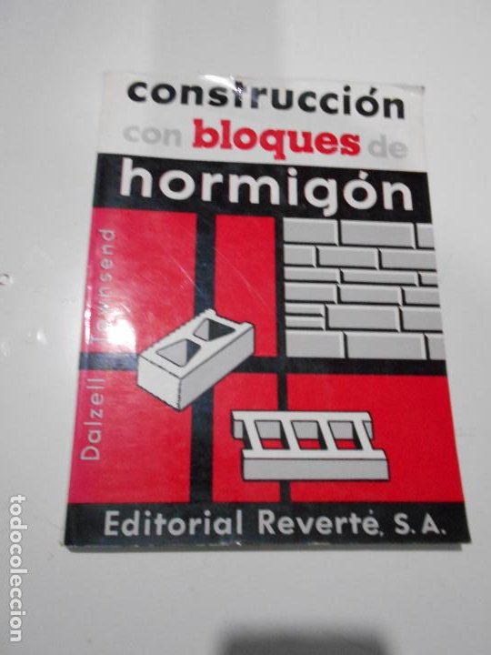CONSTRUCCIÓN CON BLOQUES DE HORMIGON REVERTE S.A. (Libros de Segunda Mano - Ciencias, Manuales y Oficios - Otros)
