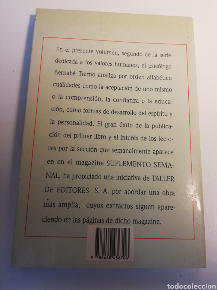 Libros de segunda mano: VALORES HUMANOS. SEGUNDO VOLUMEN (BERNAB&Eacute; TIERNO) - Foto 4