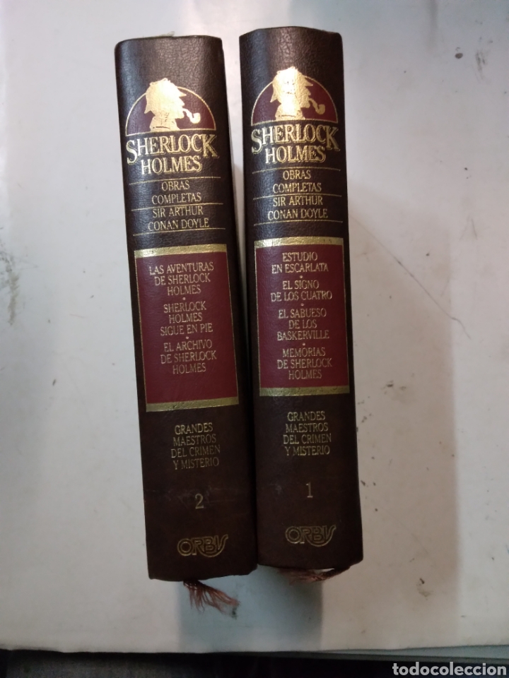 Libros de segunda mano: Sherlock Holmes, Obras Completas, 2 tomos, Orbis - Foto 2
