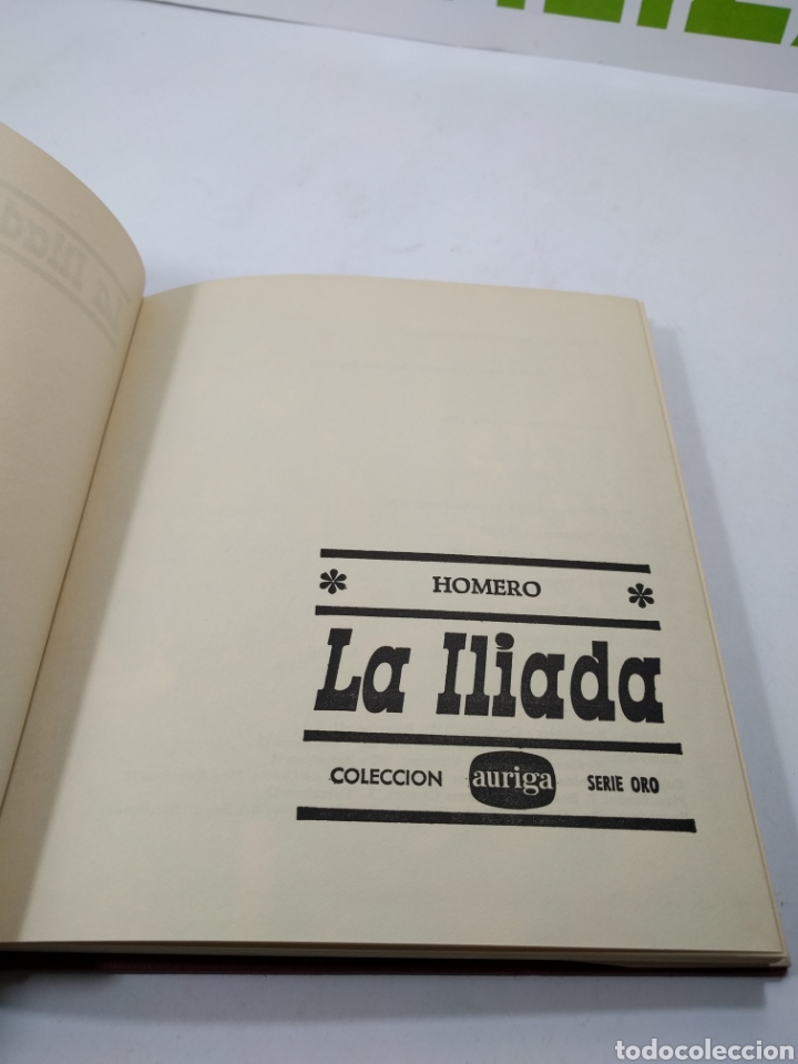 Libros de segunda mano: La Il&iacute;ada. Homero. Auriga serie. - Foto 3