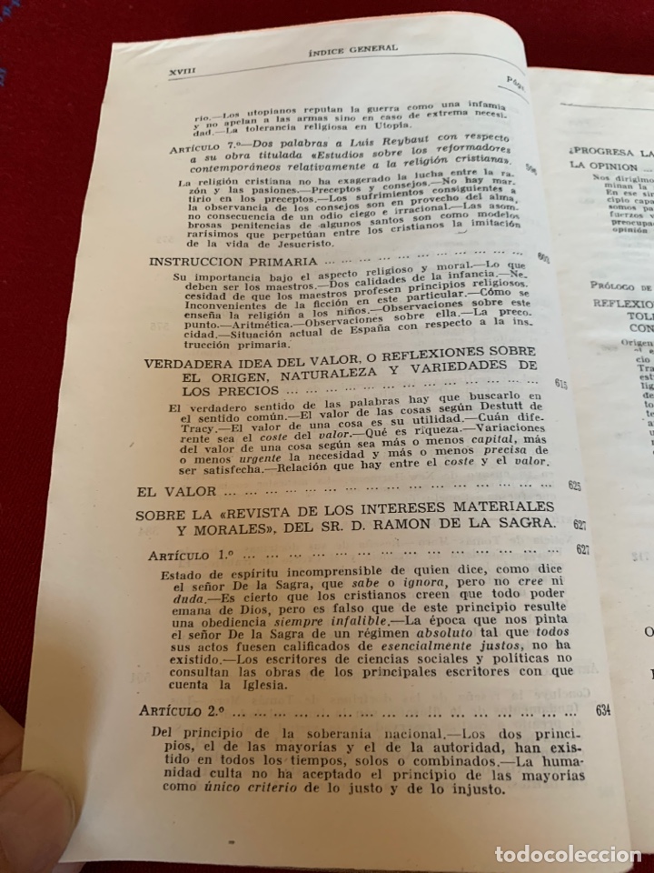 Libros de segunda mano: Obras completas Jaime Balmes. Tomo V. - Foto 15