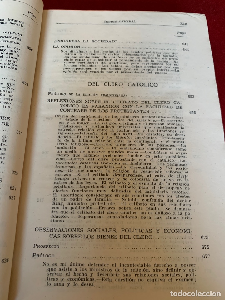 Libros de segunda mano: Obras completas Jaime Balmes. Tomo V. - Foto 16