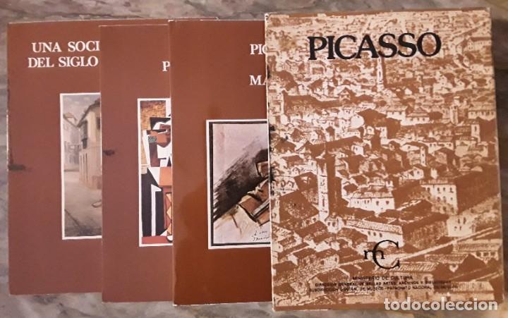 Libros de segunda mano: Picasso Centenario M&aacute;laga. Estuche con tres libros. - Foto 2
