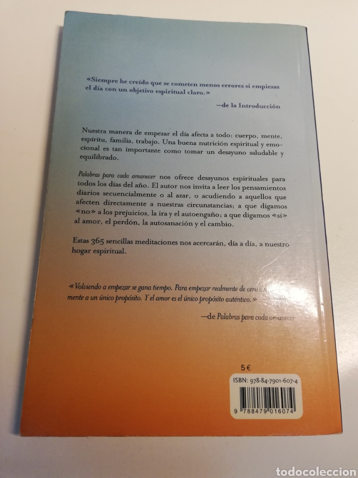 Libros de segunda mano: PALABRAS PARA CADA AMANECER (HUGH PRATHER) - Foto 3