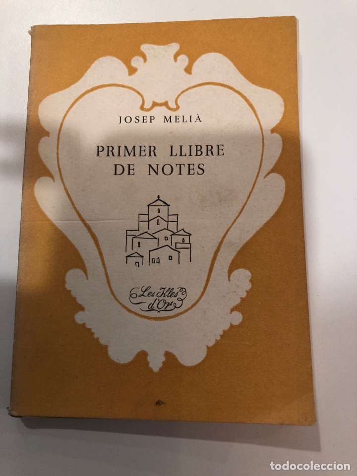 Libros de segunda mano: Primer llibre de notes per Josep Meli&agrave; - Foto 1
