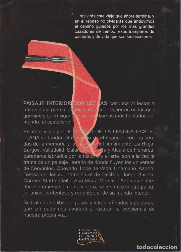 Libros de segunda mano: Paisaje interior con letras - Roberto Hoya - Foto 2