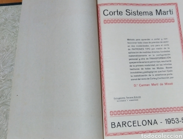 Libros de segunda mano: Libro CORTE SISTEMA MARTI . Modisteria1953-1954. - Foto 3