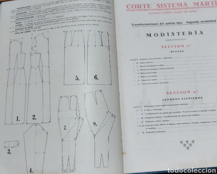 Libros de segunda mano: Libro CORTE SISTEMA MARTI . Modisteria1953-1954. - Foto 4
