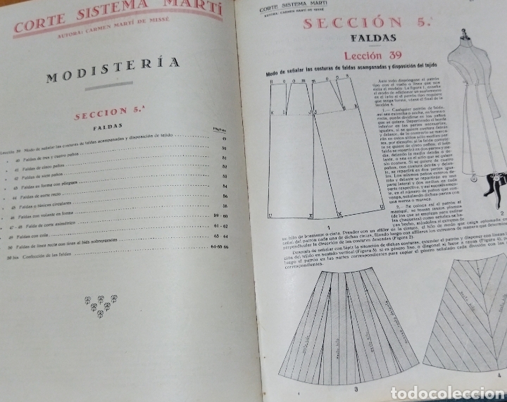 Libros de segunda mano: Libro CORTE SISTEMA MARTI . Modisteria1953-1954. - Foto 6