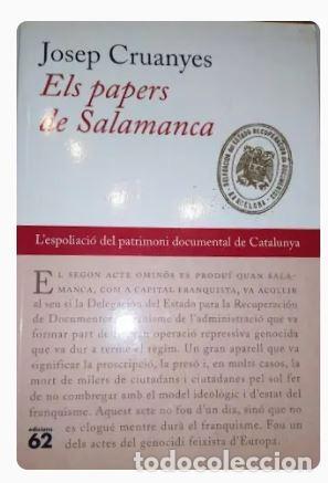 Libros de segunda mano: ELS PAPERS DE SALAMANCA - Josep Cruanyes - Foto 1
