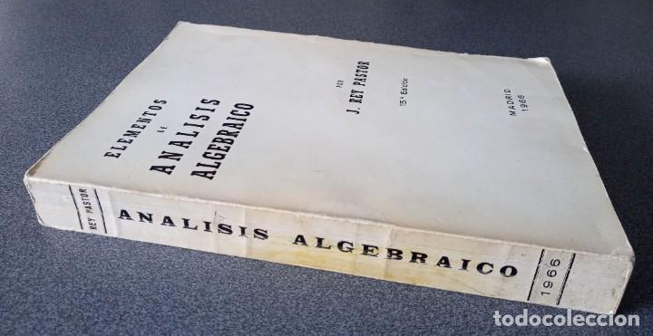 Libros de segunda mano: Elementos de Analisis Algebraico J.Rey Pastor - Foto 2