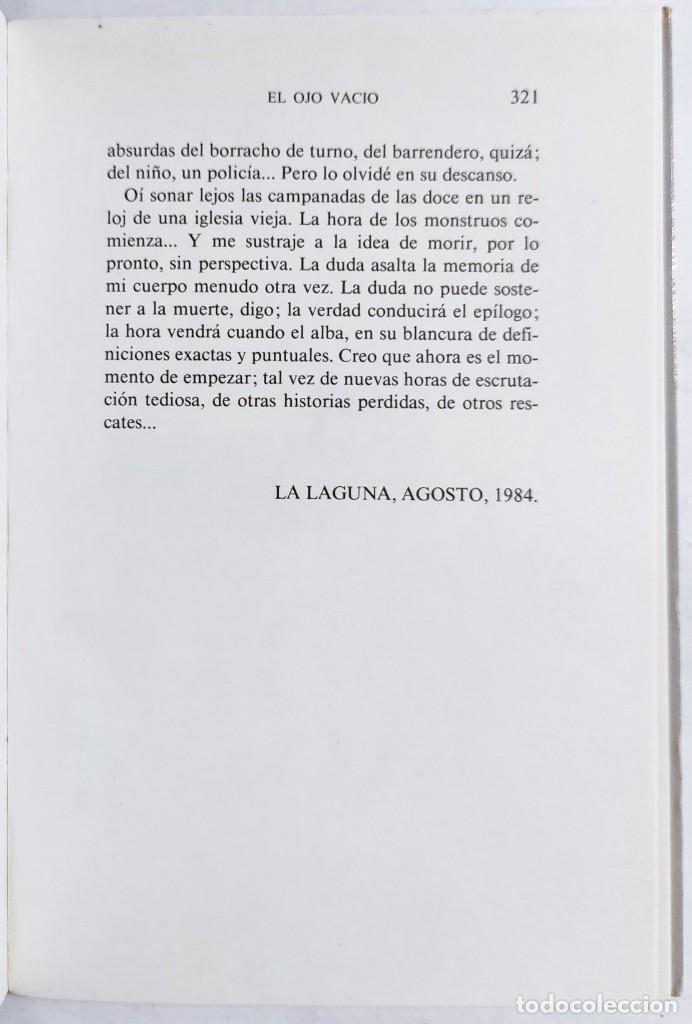 Libros de segunda mano: DOMINGO LUIS HERN&Aacute;NDEZ. EL OJO VAC&Iacute;O. 1986. CANARIAS. - Foto 3