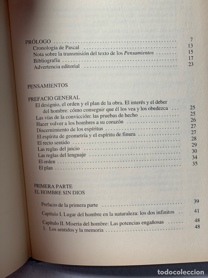 Libros de segunda mano: PENSAMIENTOS &middot;&middot;&middot; BLAISE PASCAL &middot;&middot;&middot; KB0272 - Foto 6