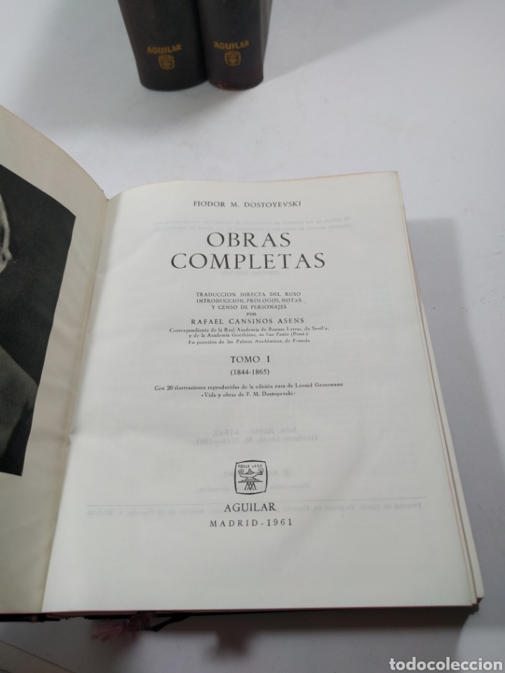 Libros de segunda mano: Fiodor M. Dostoyevski. Obras completas. Aguilar 1961. - Foto 2