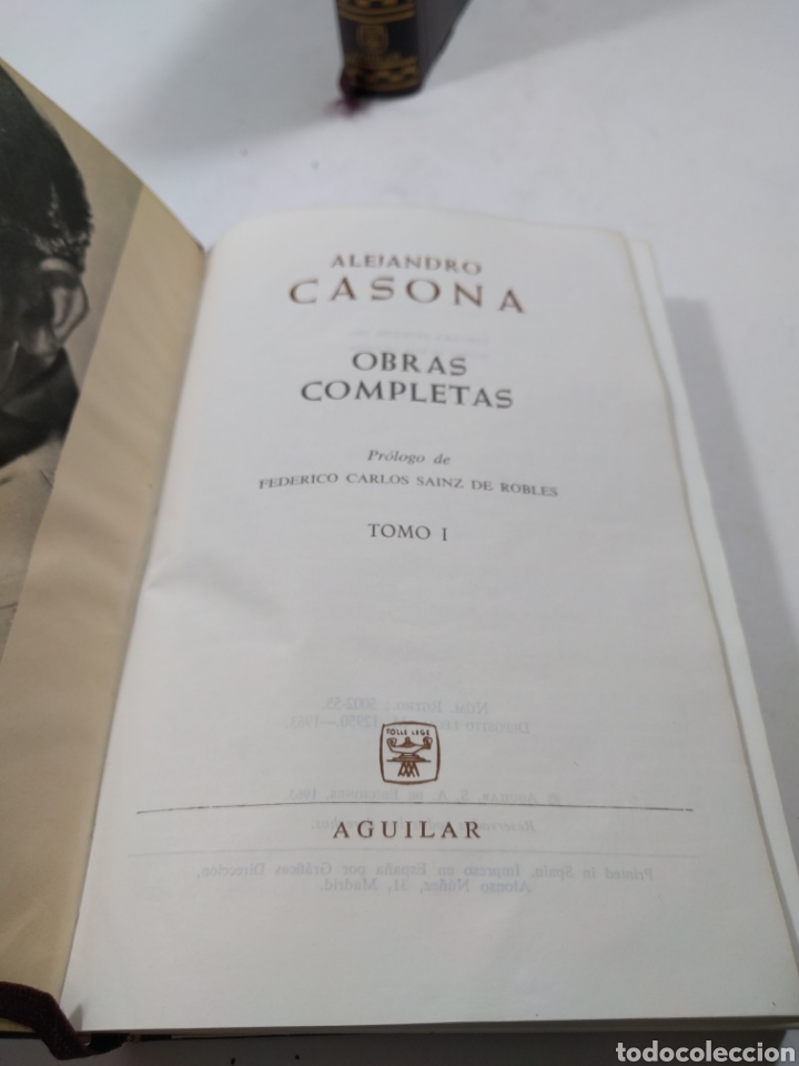 Libros de segunda mano: Alejandro Casona. Obras completas. Aguilar 1963. - Foto 3