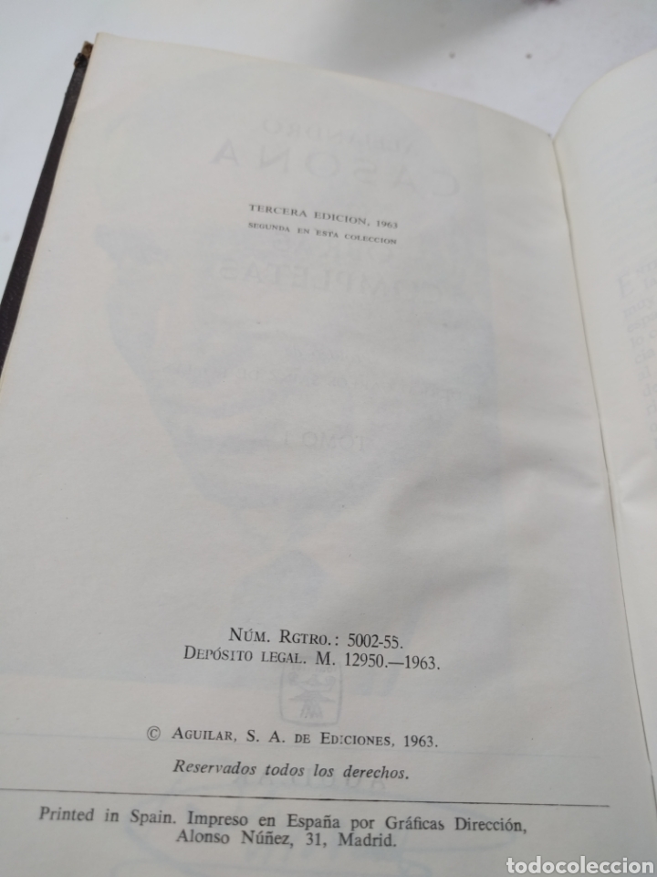 Libros de segunda mano: Alejandro Casona. Obras completas. Aguilar 1963. - Foto 5