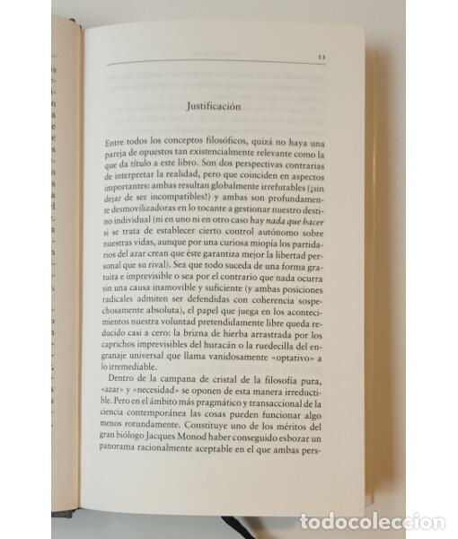 Libros de segunda mano: EL AZAR Y LA NECESIDAD. MONOD, Jacques. C&iacute;rculo de Lectores. 1999. - Foto 3