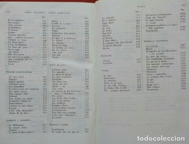 Libros de segunda mano: EMILI VILANOVA - OBRES COMPLETES - Foto 4