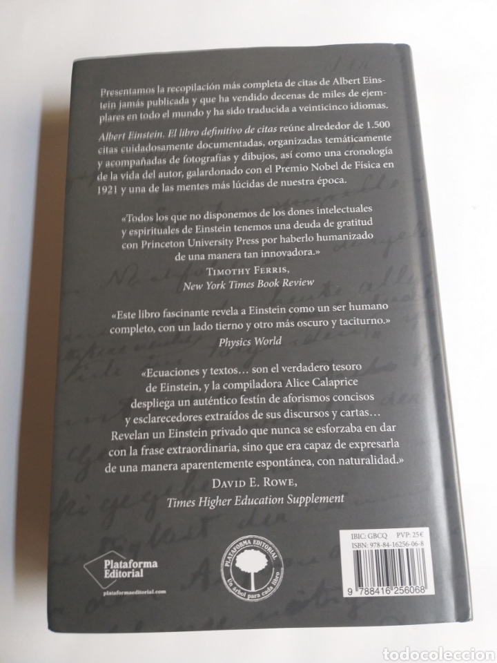 Libros de segunda mano: Albert Einstein el libro definitivo de citas . Compilaci&oacute;n y edici&oacute;n Alice calaprice - Foto 6