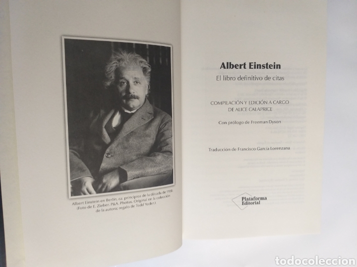Libros de segunda mano: Albert Einstein el libro definitivo de citas . Compilaci&oacute;n y edici&oacute;n Alice calaprice - Foto 10