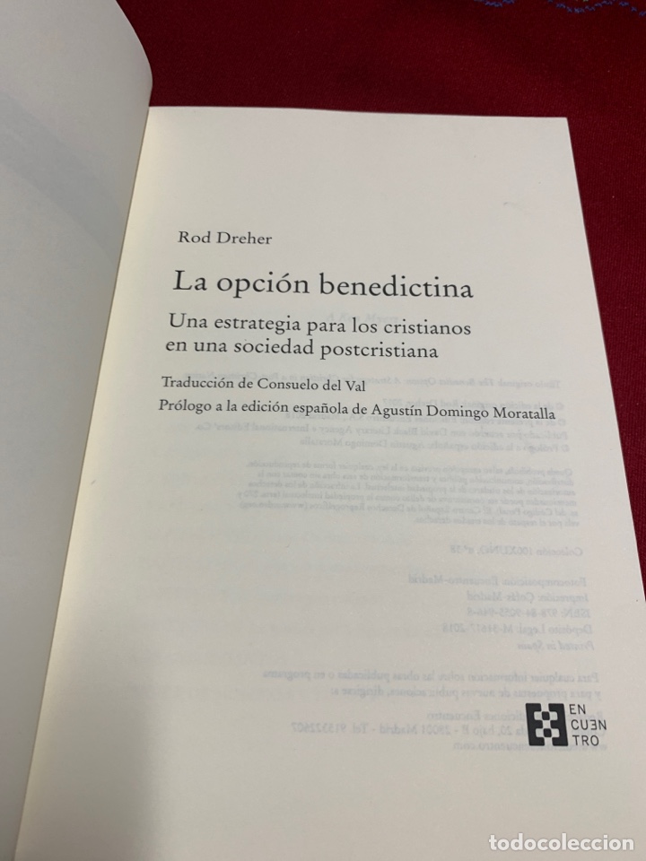 Libros de segunda mano: La opci&oacute;n benedictina. Rod Dreher. - Foto 4