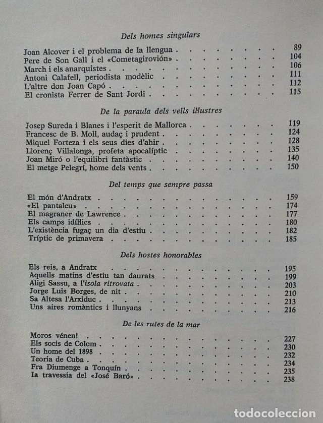 Libros de segunda mano: LES ILLES ENCANTADES - BALTASAR PORCEL - Foto 3