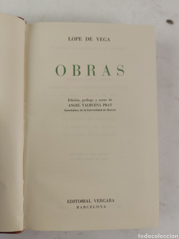 Libros de segunda mano: L-5634 OBRAS DE LOPE DE VEGA. 1963 - Foto 4