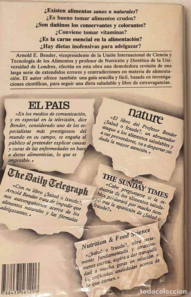 Libros de segunda mano: &iquest;SALUD O FRAUDE? ARNOLD E. BENDER. LABOR 1987. - Foto 2