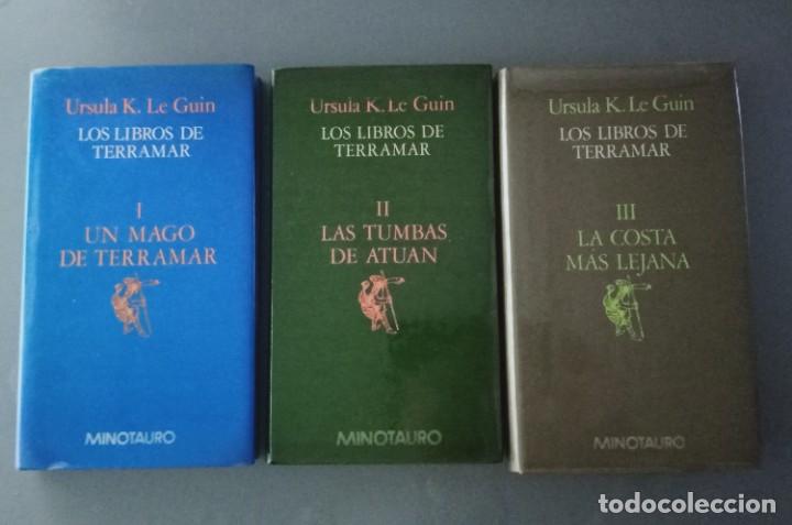 Libros de segunda mano: Ursula K. Leguin. Los Libros de Terramar. Minotauro. I , II y III - Foto 1