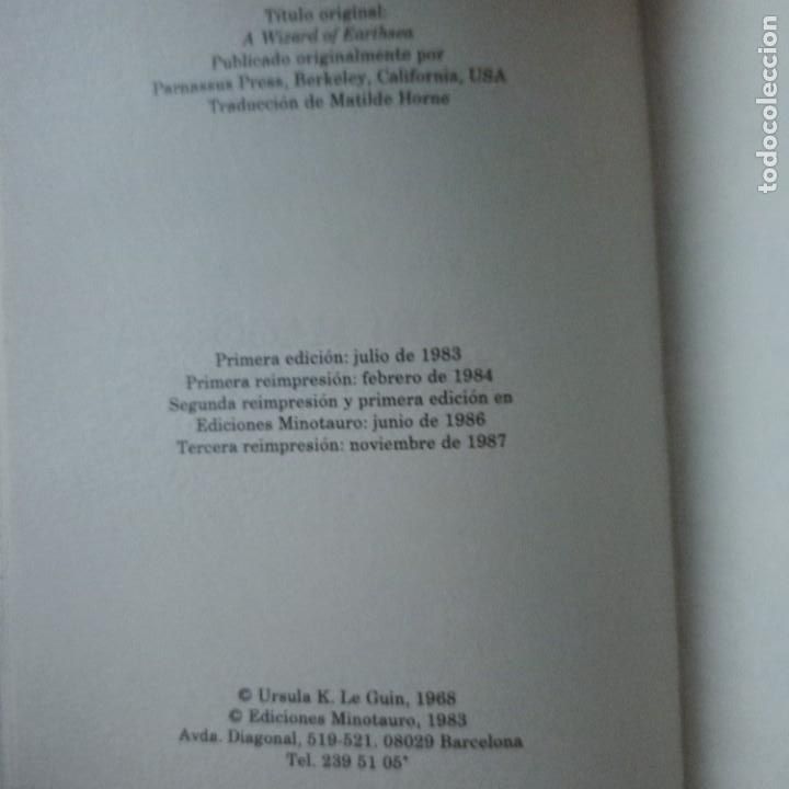 Libros de segunda mano: Ursula K. Leguin. Los Libros de Terramar. Minotauro. I , II y III - Foto 3