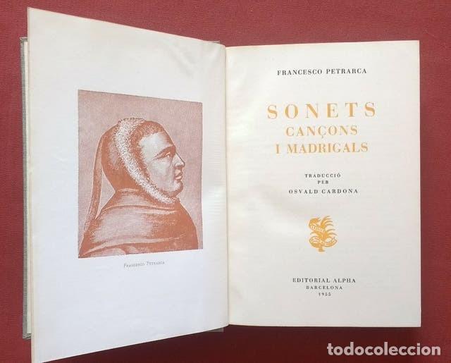 Libros de segunda mano: SONETS, CAN&Ccedil;ONS I MADRIGALS - PETRARCA - Foto 1