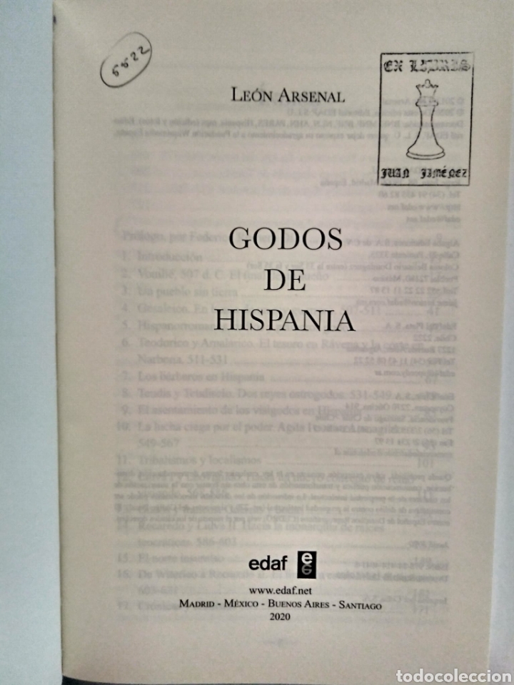Libros de segunda mano: Godos de Hispania / Le&oacute;n Arsenal - Foto 4