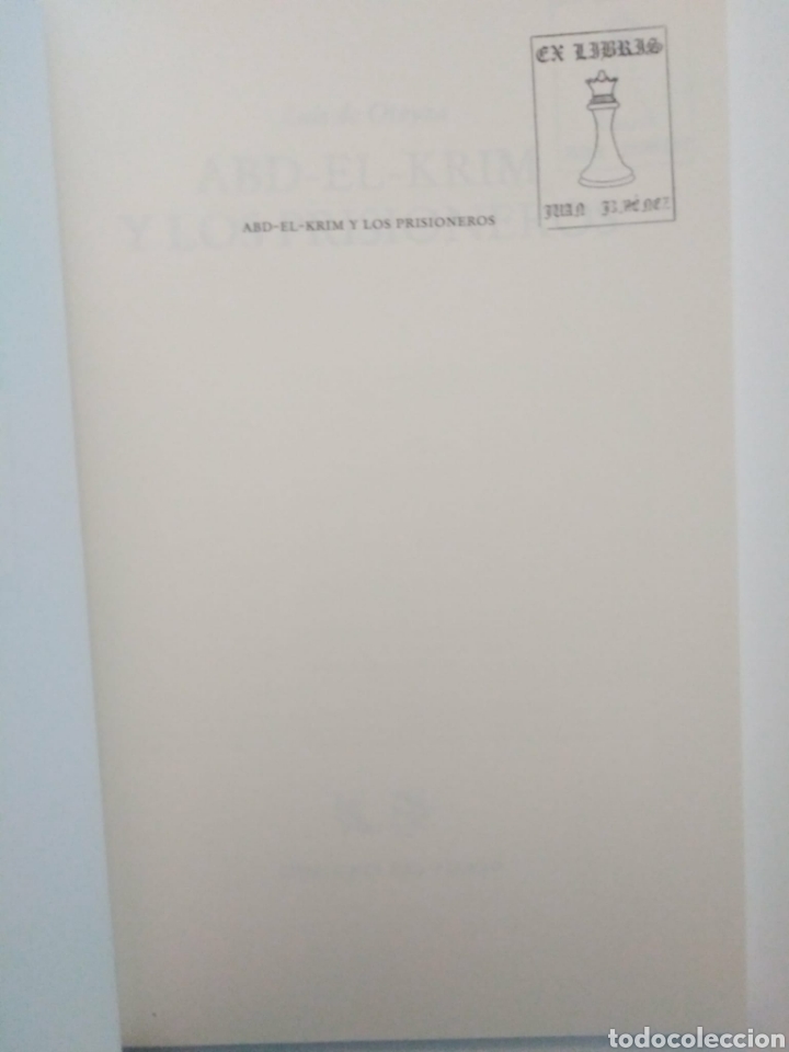 Libros de segunda mano: Abd-el-Krim y los prisioneros / Luis de Oteiza - Foto 3