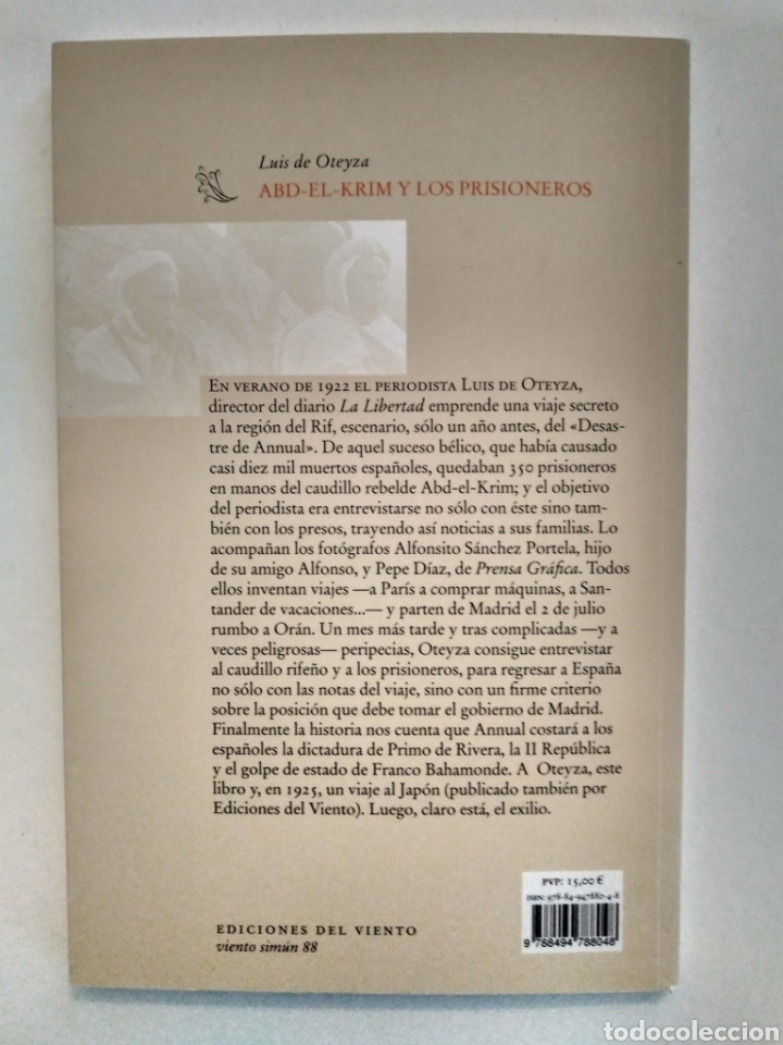 Libros de segunda mano: Abd-el-Krim y los prisioneros / Luis de Oteiza - Foto 6