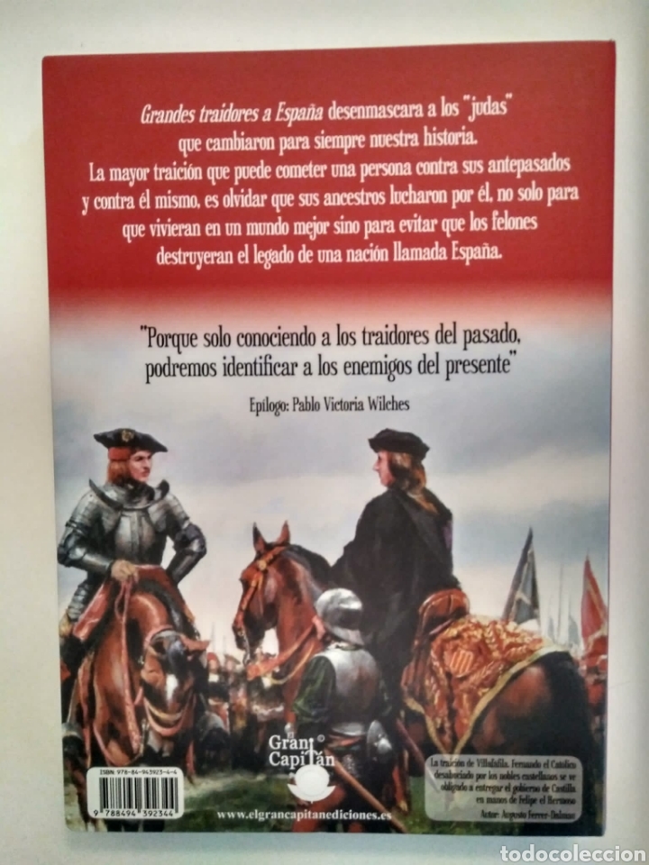 Libros de segunda mano: Grandes traidores a Espa&ntilde;a / Jes&uacute;s A. Rojo Pinilla. - Foto 6