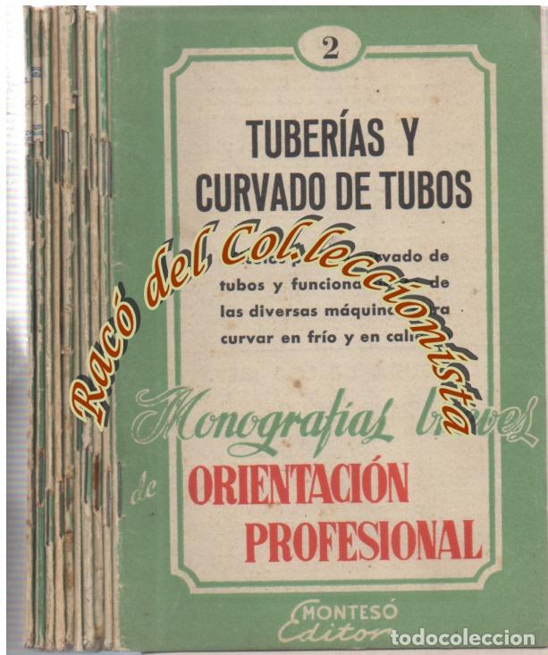 Libros de segunda mano: MONOGRAFIAS BREVES DE ORIENTACION PROFESIONAL MONTESO EDITOR A&Ntilde;O 1954 NS. 2 3 4 7 9 11 16 17 19 20-