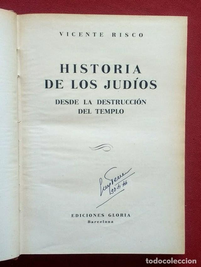 Libros de segunda mano: HISTORIA DE LOS JUDIOS - 1&ordf; EDICION- 1944 - Foto 2
