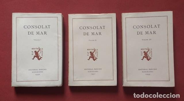 Libros de segunda mano: CONSOLAT DE MAR - COMPLET 3 VOLUMS. - Foto 1