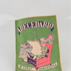 Libros de segunda mano: ABECEDARIO, JOAN GARCIA JUNCEDA, C. 1940, LIBRO DE TELA, R. VIÑAS, BARCELONA. 25X20CM. Lote 306596818