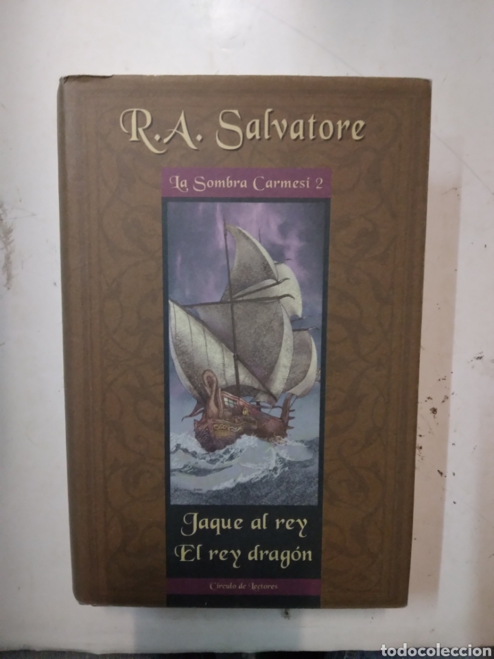 Libros de segunda mano: R.A.Salvatore, Jaque al rey, El rey drag&oacute;n,C&iacute;rculo de Lectores - Foto 1