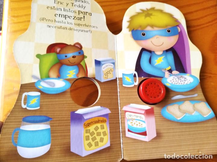 Libros de segunda mano: SUPERHEROES. LIBRO INFANTIL CON SONIDO - Foto 2