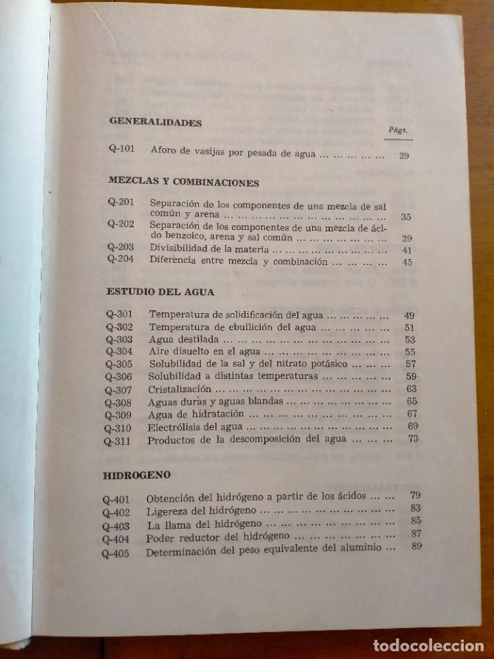 Libros de segunda mano: Manual de pr&aacute;cticas de qu&iacute;mica. - Foto 8