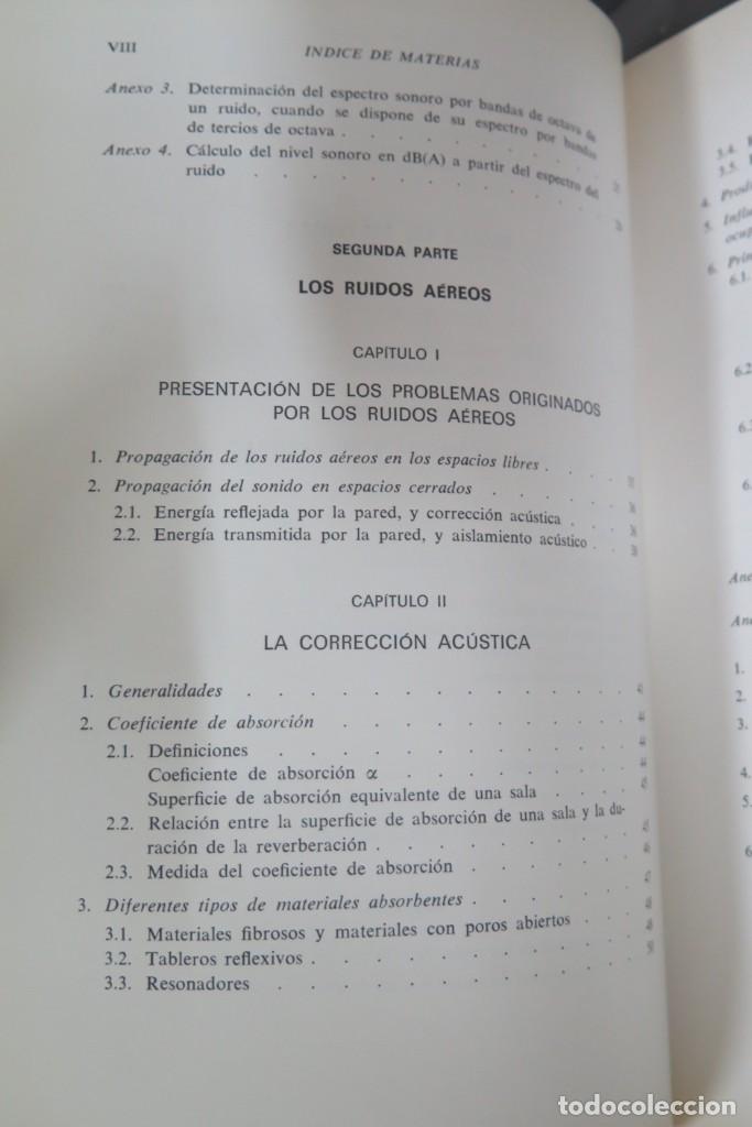 Libros de segunda mano: ACUSTICA DE LOS EDIFICIOS. MATHIAS MEISSER - Foto 3