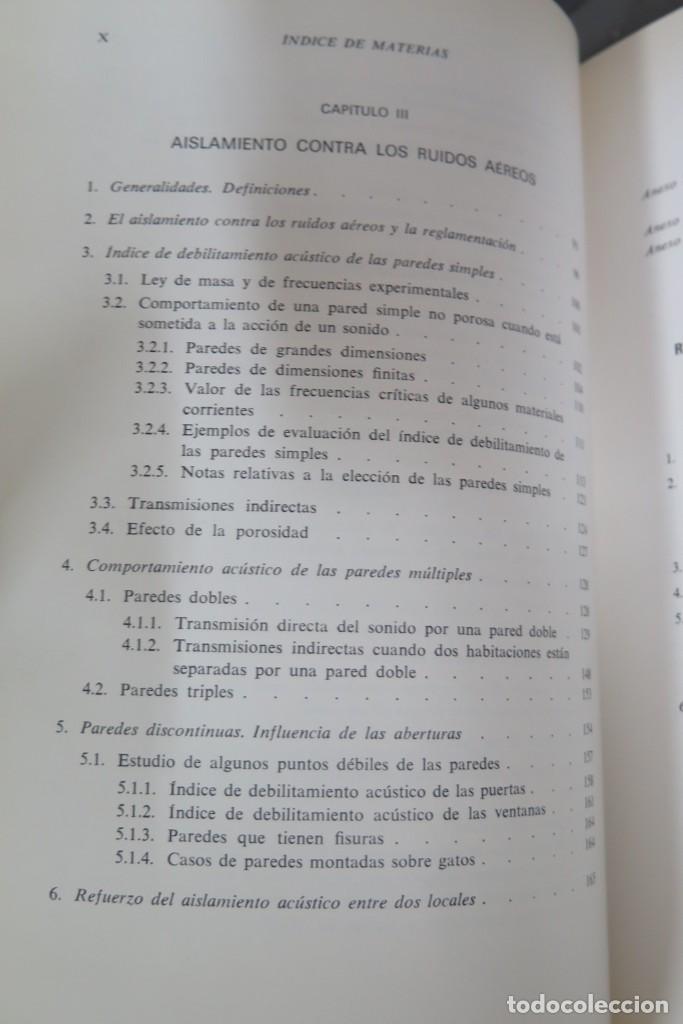 Libros de segunda mano: ACUSTICA DE LOS EDIFICIOS. MATHIAS MEISSER - Foto 5