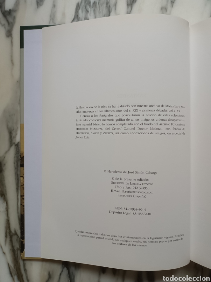 Libros de segunda mano: SANTANDER EN LA HISTORIA DE SUS CALLES - JOS&Eacute; SIM&Oacute;N CABARGA - 2001 - Foto 3