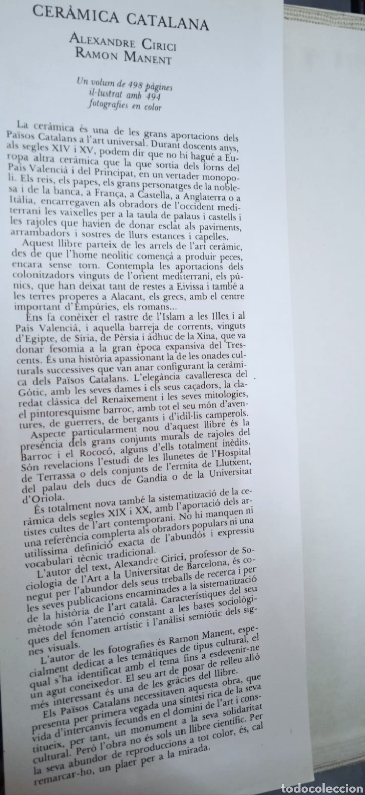 Libros de segunda mano: Libro Cer&aacute;mica catalana - Foto 5