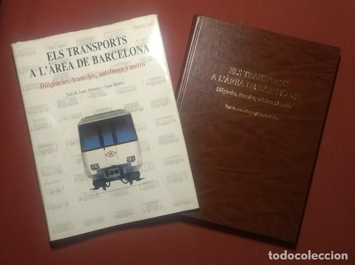 Libros de segunda mano: Els transports a l'area de Barcelona. Dilig&egrave;ncies, tramvies, autobusos i metro
