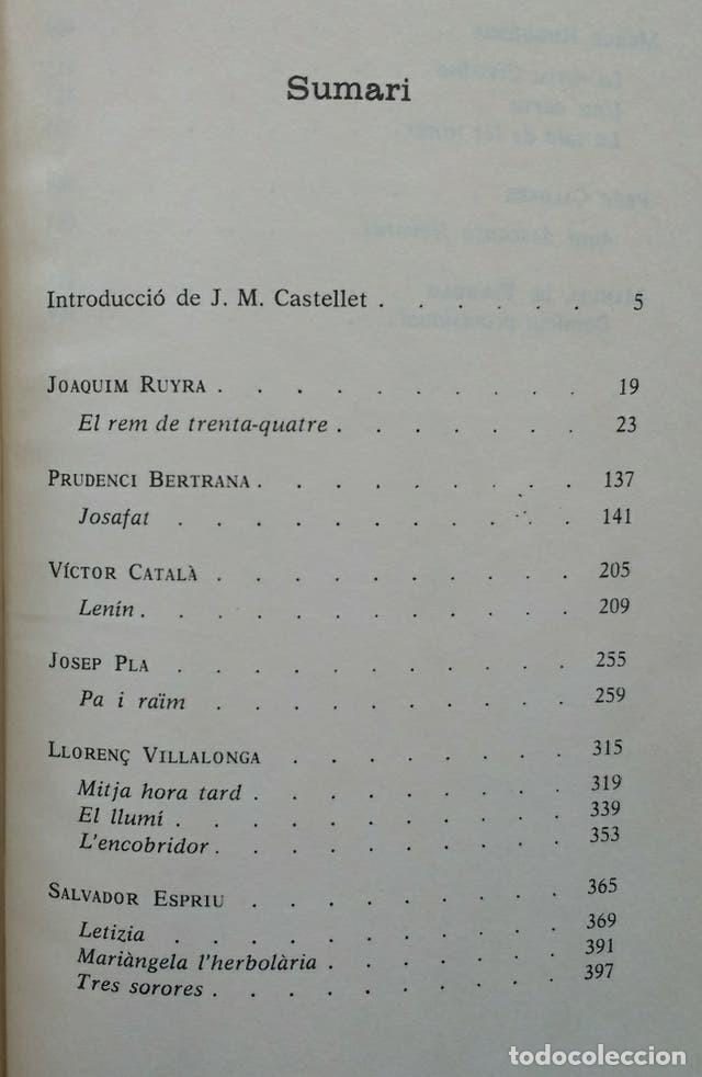 Libros de segunda mano: NARRACIONS CATALANES DEL SEGLE XX - 1973 - Foto 3