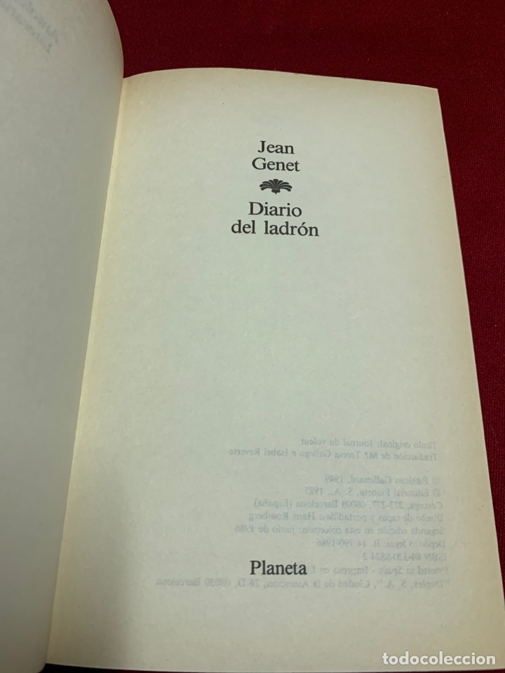 Libros de segunda mano: Diario del ladr&oacute;n. Jean Genet. - Foto 6